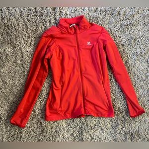 Salomon fleece jacket women’s medium, red